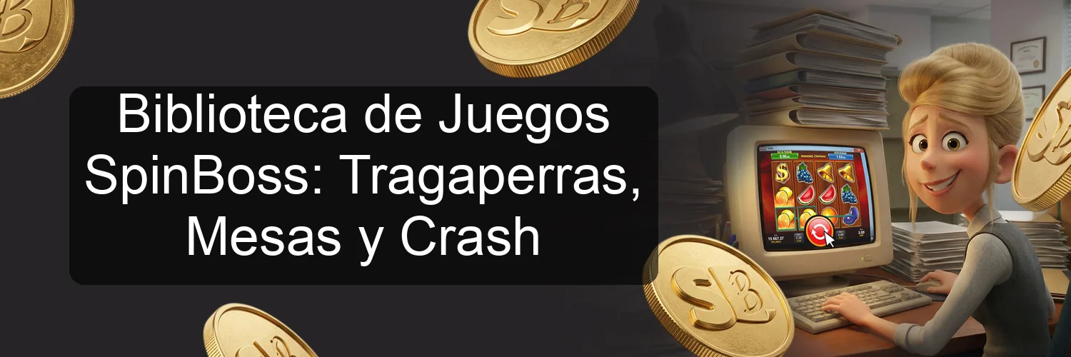 Biblioteca de Juegos SpinBoss: Tragaperras, Mesas y Crash